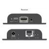 DIGITUS HDMI IP Extender Set - 4K/60Hz 120/200 m, PoE, ένα-προς-πολλά, CAT, μαύρο