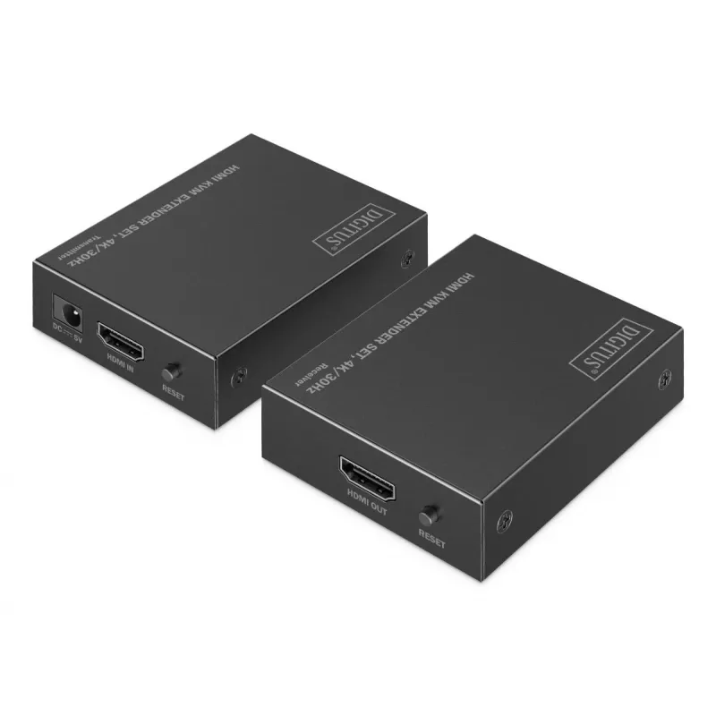 DIGITUS HDMI KVM Extender Set – 4K/30Hz 40/70m PoC CAT μαύρο