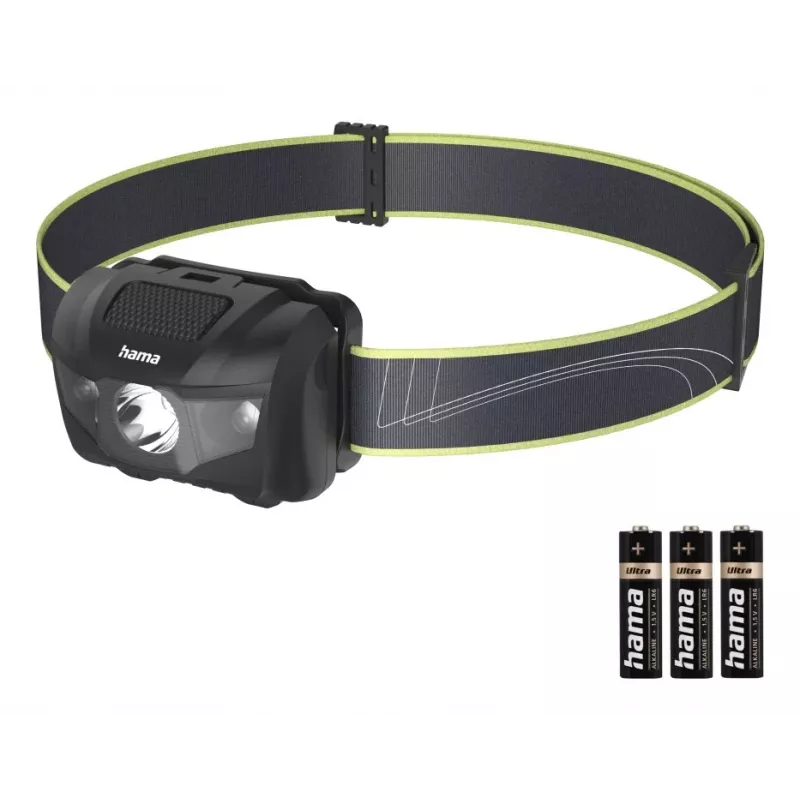 Hama HL200 μαύρο, μπλε, κίτρινο φακός κεφαλής LED