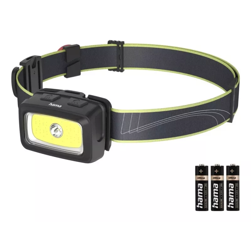 Hama HL350 μαύρο, μπλε, κίτρινο φακός κεφαλής LED