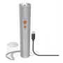 Φακός χειρός Hama FL350-C ασημί LED 3W USB επαναφορτιζόμενος
