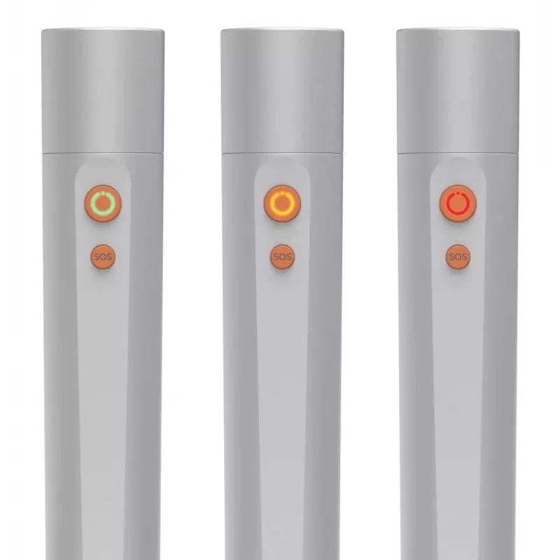 Φακός χειρός Hama FL350-C ασημί LED 3W USB επαναφορτιζόμενος