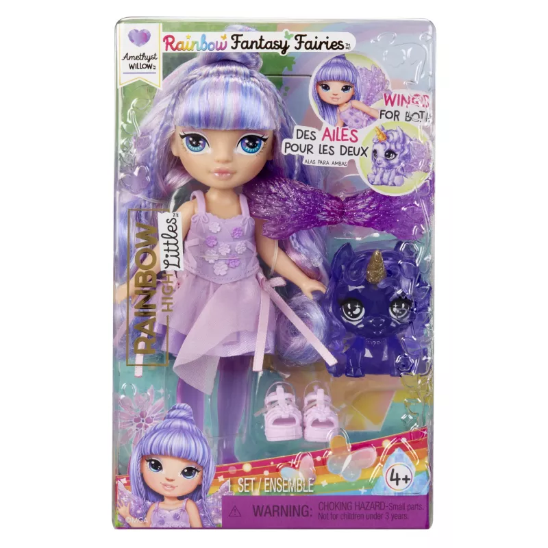 Rainbow High Littles Rainbow Fantasy Fairies κούκλα - Amethyst (μωβ)