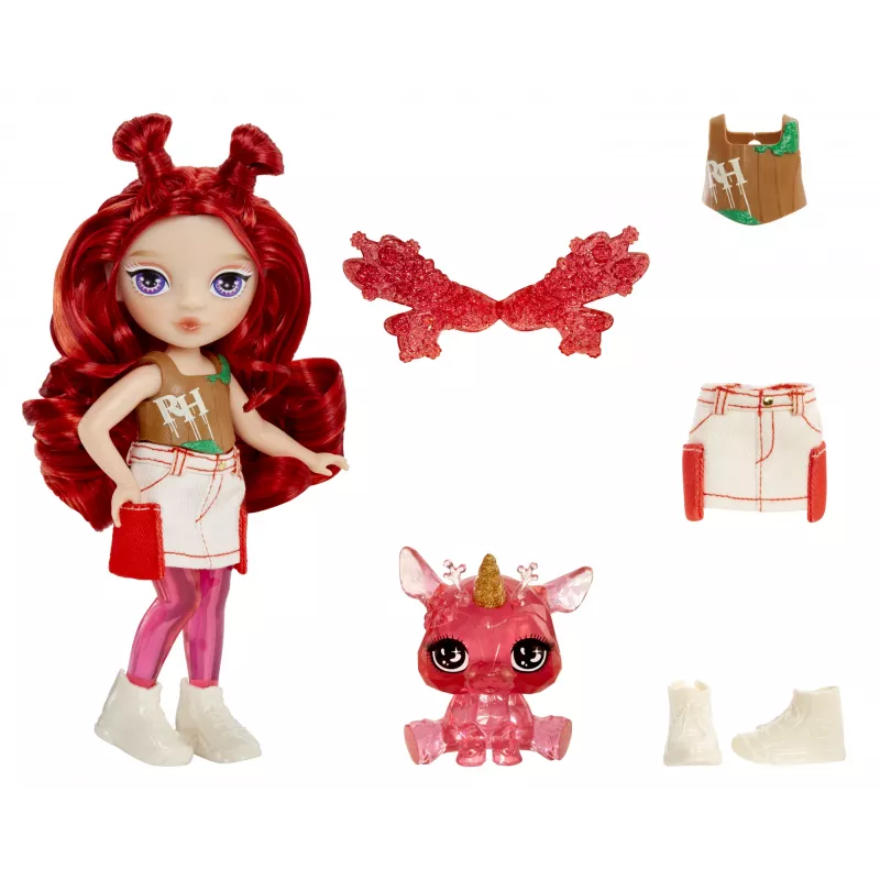 Rainbow High Littles Rainbow Fantasy Fairies κούκλα - Apple (κόκκινο)