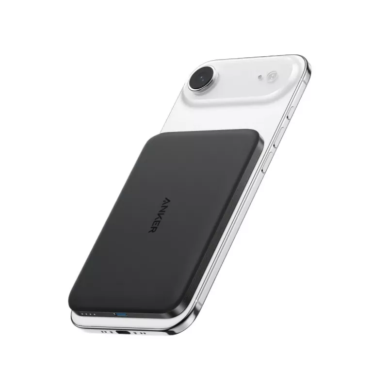 ANKER Nano Magnetic Wireless Power Bank 5000mah 15w μαύρο