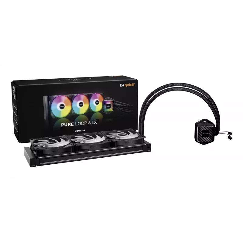 be quiet! PURE LOOP 3 LX Υγρόψυξη επεξεργαστή all-in-one 12 cm Μαύρο 1 τεμ.