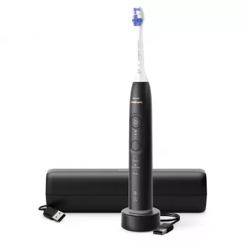 Philips Sonicare 6500 Series HX7411/02 ηχητική ηλεκτρική οδοντόβουρτσα με εφαρμογή, 62.000 κινήσεις/λεπτό, αισθητήρας πίεσης, χρονόμετρο, μαύρη