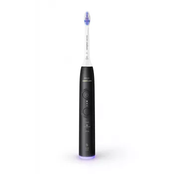 Philips Sonicare 6500 Series HX7411/02 ηχητική ηλεκτρική οδοντόβουρτσα με εφαρμογή, 62.000 κινήσεις/λεπτό, αισθητήρας πίεσης, χρονόμετρο, μαύρη