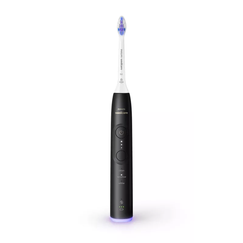 Philips Sonicare 6500 Series HX7411/02 ηχητική ηλεκτρική οδοντόβουρτσα με εφαρμογή, 62.000 κινήσεις/λεπτό, αισθητήρας πίεσης, χρονόμετρο, μαύρη