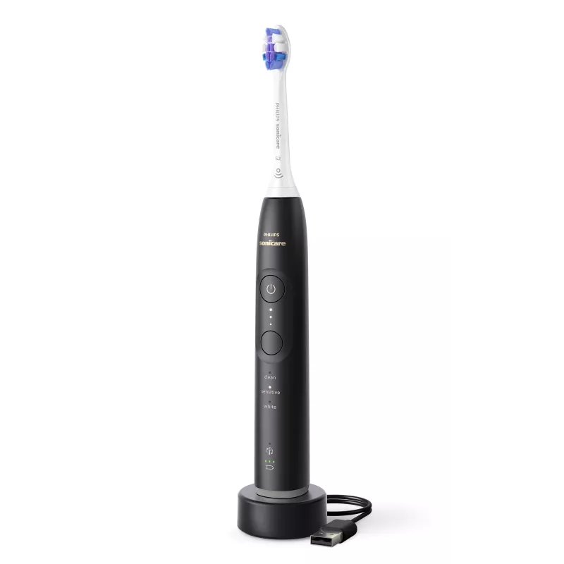 Philips Sonicare 6500 Series HX7411/02 ηχητική ηλεκτρική οδοντόβουρτσα με εφαρμογή, 62.000 κινήσεις/λεπτό, αισθητήρας πίεσης, χρονόμετρο, μαύρη