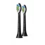 Philips Sonicare Optimal White HX6062/88 συσκευασία 2 τεμ. Κεφαλές οδοντόβουρτσας, 2 τεμ., Μαύρο, 3 Μήνες, Μέτρια, 62000 Κινήσεις ανά Λεπτό, Philips