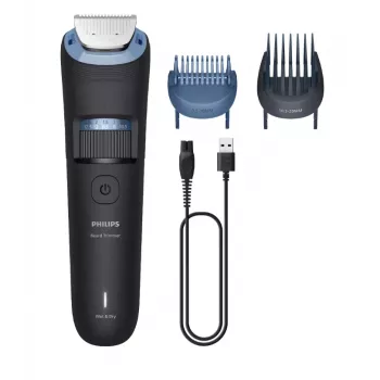 Trimmer γενειάδας Philips BT3665/15 με λεπίδες από ανοξείδωτο χάλυβα, 0,5–20 mm, 40 ρυθμίσεις, ασύρματο, μαύρο