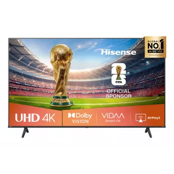 Hisense 65A6Q τηλεόραση 65 ιντσών (165,1 cm) 4K UHD Smart TV, VIDAA, HDR10+, Dolby Vision, Wi-Fi, Bluetooth, μαύρη