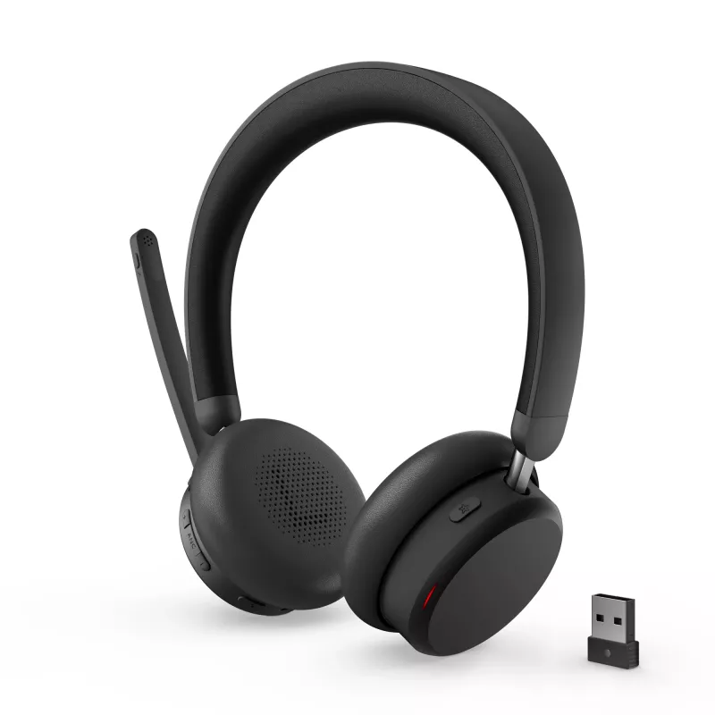 Lenovo ANC Headset 6550 ασύρματο headband γραφείου/call center USB Type-C Bluetooth μαύρο