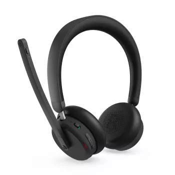 Lenovo 6550 Headset ασύρματο headband γραφείου/call center USB Type-C Bluetooth μαύρο