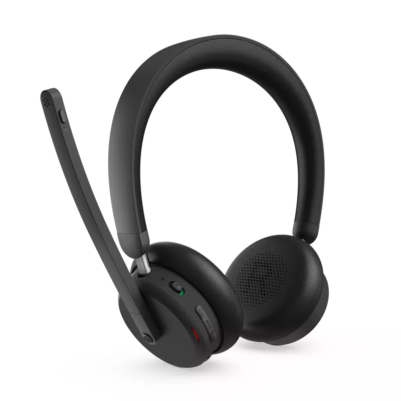 Lenovo 6550 Headset ασύρματο headband γραφείου/call center USB Type-C Bluetooth μαύρο