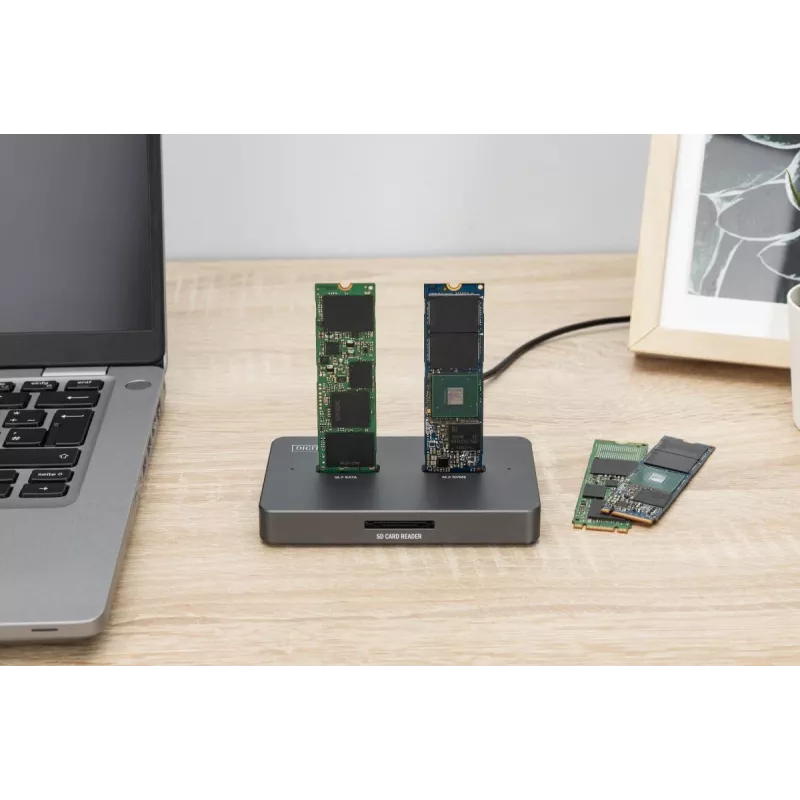 Σταθμός σύνδεσης Digitus DA-71546-1 M.2 NVMe SATA USB-C 10 Gbit/s