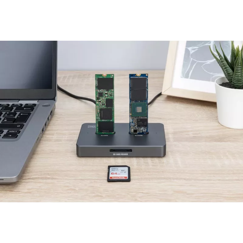 Σταθμός σύνδεσης Digitus DA-71546-1 M.2 NVMe SATA USB-C 10 Gbit/s