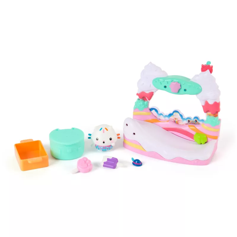 Φιγούρα δράσης Gabby's Dollhouse Cakey Cat's Süße-Leckereien-Balkon πολύχρωμο