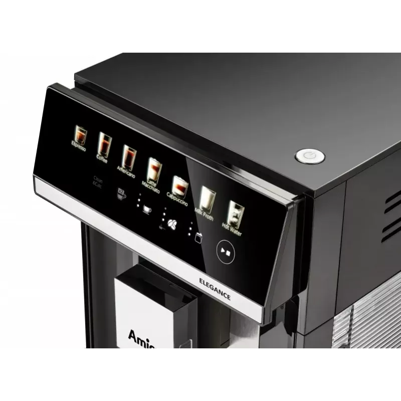 Amica Elegance CM 7011 μηχανή espresso, ατσάλινος μύλος, ενσωματωμένο σύστημα αφρίσματος γάλακτος