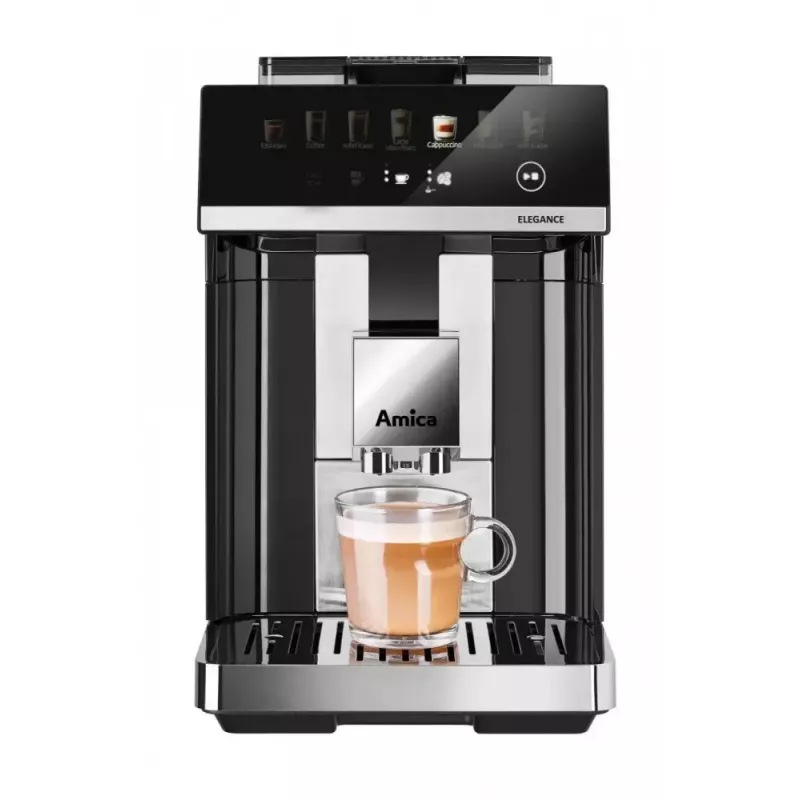 Amica Elegance CM 7011 μηχανή espresso, ατσάλινος μύλος, ενσωματωμένο σύστημα αφρίσματος γάλακτος