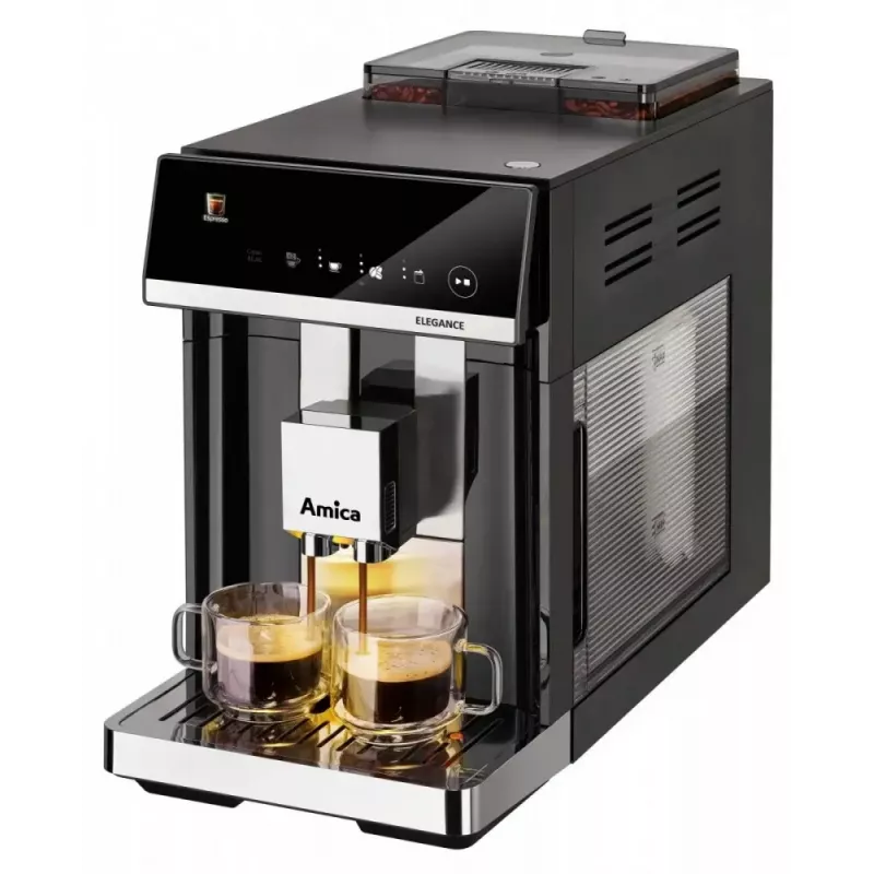 Amica Elegance CM 7011 μηχανή espresso, ατσάλινος μύλος, ενσωματωμένο σύστημα αφρίσματος γάλακτος