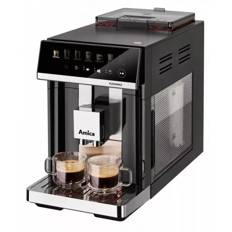 Amica Elegance CM 7011 μηχανή espresso, ατσάλινος μύλος, ενσωματωμένο σύστημα αφρίσματος γάλακτος