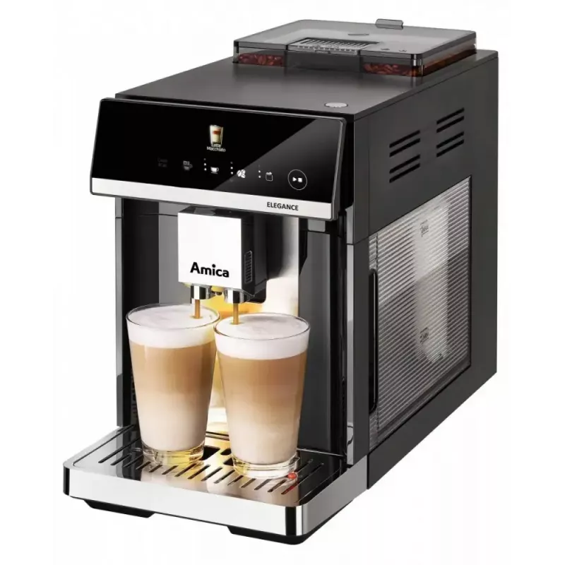 Amica Elegance CM 7011 μηχανή espresso, ατσάλινος μύλος, ενσωματωμένο σύστημα αφρίσματος γάλακτος