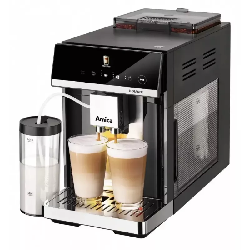 Amica Elegance CM 7011 μηχανή espresso, ατσάλινος μύλος, ενσωματωμένο σύστημα αφρίσματος γάλακτος