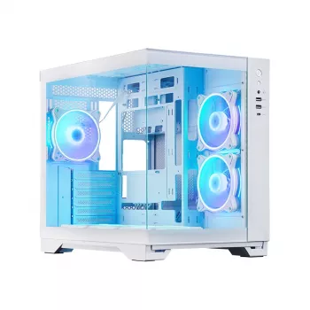 Κουτί υπολογιστή Chieftec GM-30W-TG-OP Cube λευκό