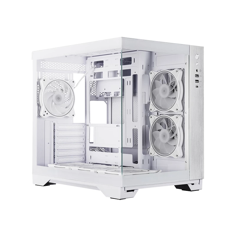 Κουτί υπολογιστή Chieftec GM-30W-TG-OP Cube λευκό