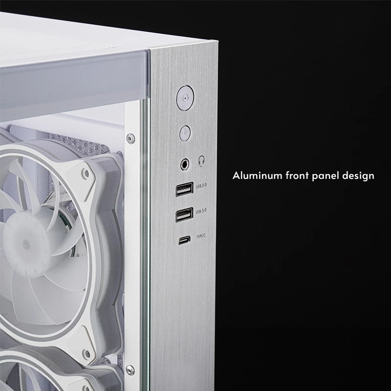 Κουτί υπολογιστή Chieftec GM-30W-TG-OP Cube λευκό