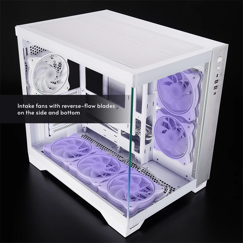 Κουτί υπολογιστή Chieftec GM-30W-TG-OP Cube λευκό