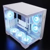Κουτί υπολογιστή Chieftec GM-30W-TG-OP Cube λευκό