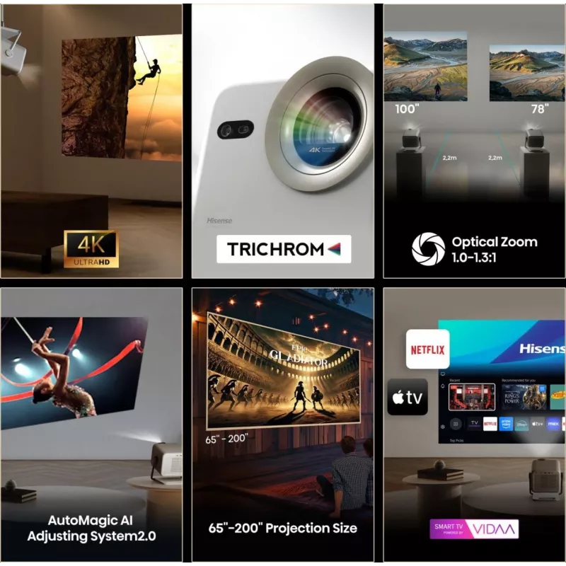 Hisense M2 Pro UHD 4K (3840x2160) 3D γκρι