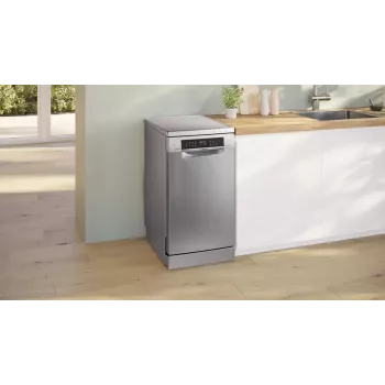 Ελεύθερο πλυντήριο πιάτων Bosch Serie 6 SPS6EMI21E — Slimline 45 cm, 10 σερβίτσια, 8 προγράμματα, ενεργειακή κλάση B