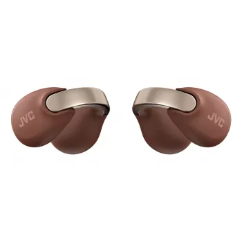 JVC HA-NP1T Headset True Wireless Stereo (TWS) Ohrclip-Κλήσεις/Μουσική USB Type-C Bluetooth Καφέ, Ασημί