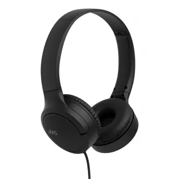 JVC HA-S33UC-BU ενσύρματα ακουστικά on-ear με USB-C, μικρόφωνο και χειριστήριο, καλώδιο 1,2 m, μαύρα