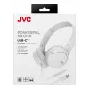 JVC HA-S33UC Headset Ενσύρματο Head-band Κλήσεις/Μουσική USB Type-C Λευκό