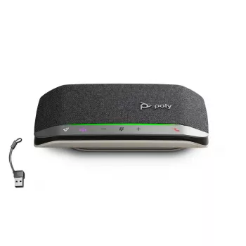 Speakerphone Poly HP Poly Sync 20 με Bluetooth, προσαρμογέα USB-C/A, Micro-USB, μπαταρία 20h, μαύρο