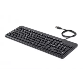 HP 150 ενσύρματο πληκτρολόγιο, Full-Size (100 %), ενσύρματο, USB, μηχανικό, QWERTY, μαύρο