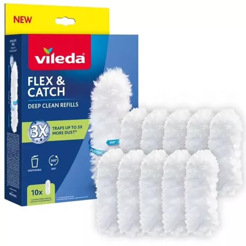Σετ ανταλλακτικών ξεσκονίστρας VILEDA Flex&Catch 177662 – 10 ανταλλακτικά