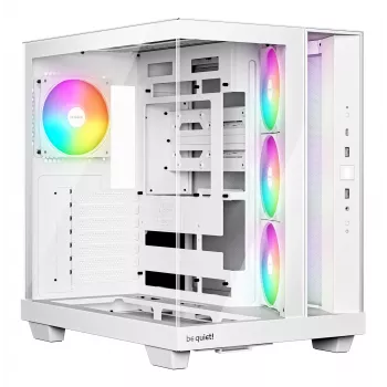 Κουτί υπολογιστή be quiet Light Base 500 LX White Midi Tower ATX/PS2-υποστήριξη τροφοδοτικού 3x120 mm μπροστά 1x120 mm πίσω υποστηρίζει μονάδες 2,5/3,5 ιντσών 305×436×432 mm