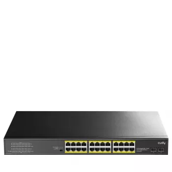 Διακόπτης CUDY Gigabit PoE+ 24 θυρών με 2 θύρες Gigabit SFP μοντέλο GS1028PS2