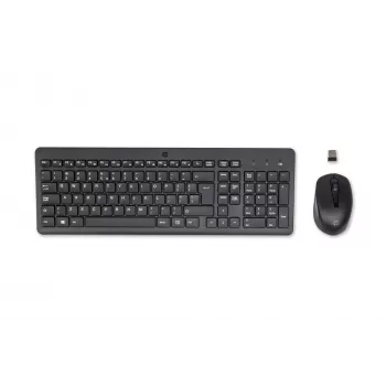 HP 330 Ασύρματο σετ ποντικιού και πληκτρολογίου, Full-Size (100 %), Ασύρματο, RF Wireless, QWERTY, μαύρο, με ποντίκι