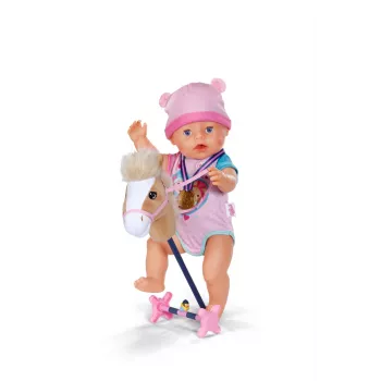 Σετ αξεσουάρ κούκλας ZAPF BABY born Hobby Horsing Set για κούκλες 43 cm, πολύχρωμο, από 3 ετών