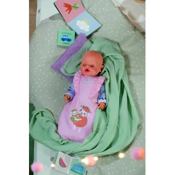 Υπνόσακος κούκλας ZAPF BABY born Schlafsack Flower, ύφασμα, πτυσσόμενος, για παιδιά από 3 ετών