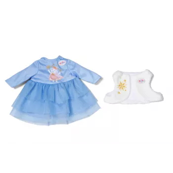 Φόρεμα κούκλας ZAPF BABY born χειμωνιάτικο φόρεμα για κούκλες 36 cm, πολύχρωμο, πτυσσόμενο, ηλικία 1+
