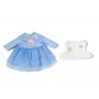 Φόρεμα κούκλας ZAPF BABY born χειμωνιάτικο φόρεμα για κούκλες 36 cm, πολύχρωμο, πτυσσόμενο, ηλικία 1+