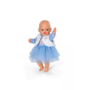 Φόρεμα κούκλας ZAPF BABY born χειμωνιάτικο φόρεμα για κούκλες 36 cm, πολύχρωμο, πτυσσόμενο, ηλικία 1+